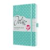 Naptár, A5, heti, 2026, kemény borító, SIGEL "Jolie", aqua zöld