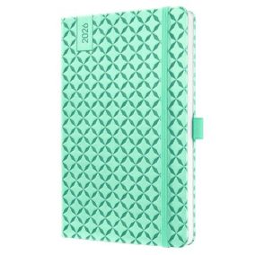   Naptár, A6, heti, 2026, kemény borító, SIGEL "Jolie", menta zöld