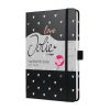 Naptár, A5, heti, 2026, kemény borító, SIGEL "Jolie", Dark love