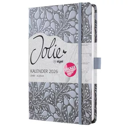 Naptár, A5, heti, 2026, kemény borító, SIGEL "Jolie", Enchanted Sky