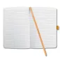   Jegyzetfüzet, exkluzív, 135x203 mm, vonalas, 87 lap, keményfedeles, SIGEL "Jolie" Bloom Orange