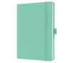 Jegyzetfüzet, exkluzív, A5, vonalas, 96 lap, keményfedeles, SIGEL "Jolie", mentazöld