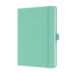   Jegyzetfüzet, exkluzív, A5, vonalas, 96 lap, keményfedeles, SIGEL "Jolie", mentazöld