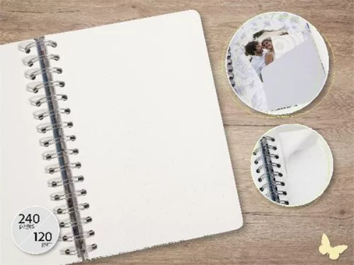 Spirálfüzet, 168x215 mm, pontrácsos, 120 lap, keményfedeles, SIGEL "Jolie Eucalyptus Night"