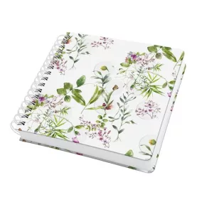   Spirálfüzet, 234x215 mm, sima, 120 lap, keményfedeles, SIGEL "Jolie Fairytale Garden"