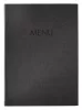 Étlaptartó, A4, keményfedeles, SIGEL „MENU”, antracit