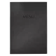 Étlaptartó, A4, keményfedeles, SIGEL „MENU”, antracit