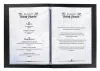 Étlaptartó, A4, keményfedeles, SIGEL „MENU”, antracit
