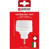 Adapter, Svájcba, Olaszországba, Brazíliába utazóknak, földelt, SKROSS
