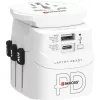Adapter, világutazóknak, 1xUSB-A, 1xUSB-C PD, 45W, USB-C kábel, SKROSS