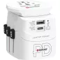   Adapter, világutazóknak, 1xUSB-A, 1xUSB-C PD, 45W, USB-C kábel, SKROSS