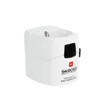 Adapter, világutazóknak, földelt, SKROSS
