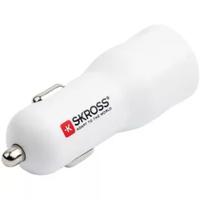 Autós töltő, 1xUSB-A, 1xUSB-C PD, 20W, SKROSS