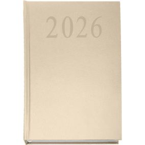 Naptár, tervező, A5, napi, 2026, bézs