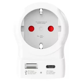   Adapter, Egyesült Királyságba utazóknak, USB-C + USB-A, SKROSS