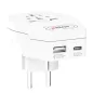 Adapter, Európába utazóknak, USB-C + USB-A, SKROSS
