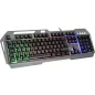   Billentyűzet, vezetékes, gaming, fém, USB, HUN, SPEEDLINK "LUNERA RGB Rainbow", fekete