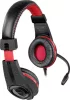 Fejhallgató, mikrofonnal, vezetékes, gaming, 3,5 mm jack, SPEEDLINK "Legatos", fekete-piros