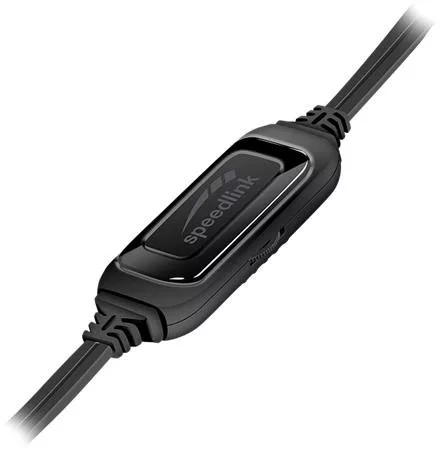 Fejhallgató, mikrofonnal, vezetékes, gaming, 3,5 mm jack, SPEEDLINK "Legatos", fekete-piros