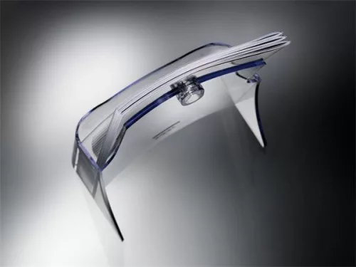 Prospektustartó, asztali, A4, névjegytartóval, 1 rekeszes, SIGEL