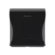 BulkySoft Essentia Mini Jumbo toalettpapír (wc papír) adagoló, 19 cm toalettpapírokhoz, fekete
