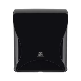   BulkySoft Essentia Multifold kéztörlőadagoló hajtogatott kéztörlőhöz, fekete