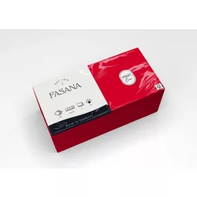   Fasana koktélszalvéta vörös, 3 rétegű, 24x24 cm, 1/4 hajtott, 250 lap