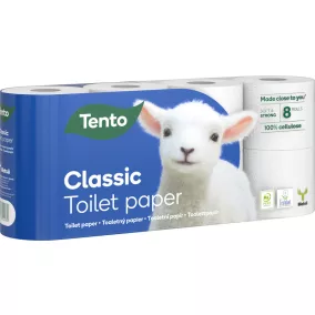   Tento Ellegance Classic toalettpapír (wc papír), 3 rétegű, 150 lapos, 8 tekercs/csomag