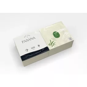   Fasana Bio Line szalvéta fű felhasználásával, 2 rétegű, 33x33 cm, 250 lap, 1/4 hajtott, 4 csomag/karton