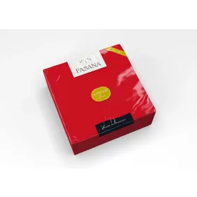   Fasana Airlaid textil hatású szalvéta vörös, 1 rétegű, 40x40 cm, 50 lap, 1/4 hajtott, 10 csomag/karton