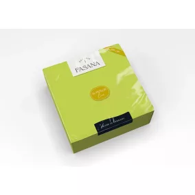   Fasana Airlaid textil hatású szalvéta lime zöld, 1 rétegű, 40x40 cm, 50 lap, 1/4 hajtott, 10 csomag/karton