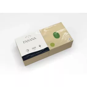   Fasana Bio Line szalvéta fehérítetlen szövetből, 2 rétegű, 24x24 cm, 250 lap, 1/4 hajtott, 4 csomag/karton