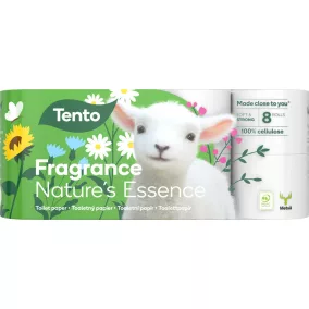   Tento Nature's Essence toalettpapír (wc papír), 3 rétegű, 150 lapos, 8 tekercs/csomag