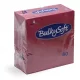 BulkySoft szalvéta bordó, 3 rétegű, 33x33 cm, 80 lap, 1/4 hajtott, 20 csomag/karton
