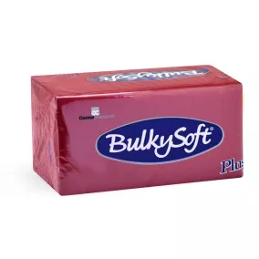   BulkySoft szalvéta bordó, 2 rétegű, 38x38 cm, 40 lap, 1/8 hajtott, 20 csomag/karton