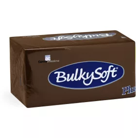   BulkySoft szalvéta barna, 2 rétegű, 38x38 cm, 40 lap, 1/8 hajtott, 20 csomag/karton