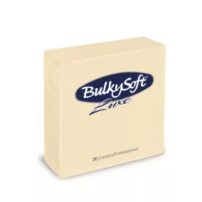   BulkySoft szalvéta krém, 3 rétegű, 40x40 cm, 40 lap, 1/4 hajtott, 16 csomag/karton