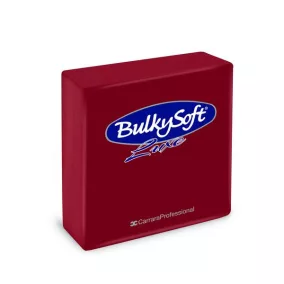   BulkySoft szalvéta bordó, 3 rétegű, 40x40 cm, 40 lap, 1/4 hajtott, 16 csomag/karton