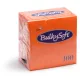 BulkySoft szalvéta narancs, 2 rétegű, 24x24 cm, 100 lap, 1/4 hajtott, 20 csomag/karton