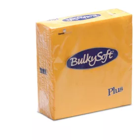   BulkySoft szalvéta sárga, 2 rétegű, 38x38 cm, 40 lap, 1/4 hajtott, 36 csomag/karton