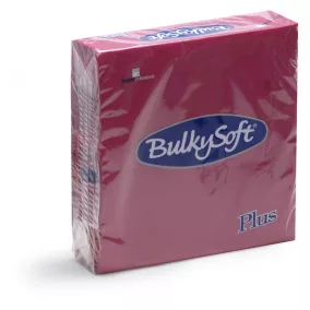  BulkySoft szalvéta bordó, 2 rétegű, 38x38 cm, 40 lap, 1/4 hajtott, 36 csomag/karton