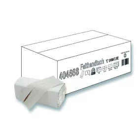   HP ''C'' hajtogatott kéztörlő, 1 rétegű, natúr, 156 lap, 23x31 cm, 100% újrahasznosított, 24 csomag/karton