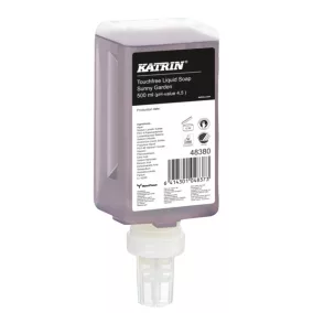   Katrin Touchfree folyékony szappan ''Sunny Garden Touchfree Liquid Soap'', érintésmentes szenzoros adagolóba, 500 ml, 12 db/karton, KIFUTÓ!