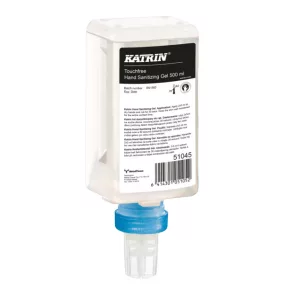   Katrin Touchfree kézfertőtlenítő gél szenzoros adagolóba, ''Touchfree Hand Sanitizing Gel'', 500 ml, 12 db/karton