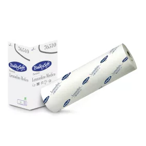   BulkySoft Premium orvosi lepedő, 60 cm széles, 70 méteres, 2 rétegű, hófehér, 100% cellulóz, 6 tekercs/doboz