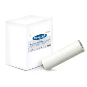   BulkySoft Classic orvosi lepedő, 60 cm széles, 50 méteres, 2 rétegű, hófehér, 100% cellulóz, 9 tekercs/doboz
