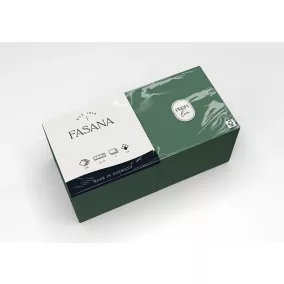   Fasana Lunch szalvéta smaragd zöld, 3 rétegű, 33x33 cm, 250 lap, 1/4 hajtott, 4 csomag/karton