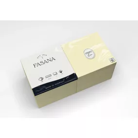   Fasana Lunch szalvéta krém, 3 rétegű, 33x33 cm, 250 lap, 1/4 hajtott, 4 csomag/karton