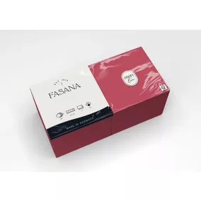   Fasana Lunch szalvéta bordó, 3 rétegű, 33x33 cm, 250 lap, 1/4 hajtott, 4 csomag/karton