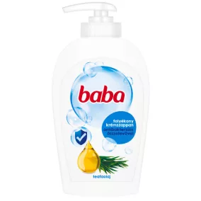   Baba folyékony szappan pumpás 250ml, antibakteriális hatású, teafaolaj
